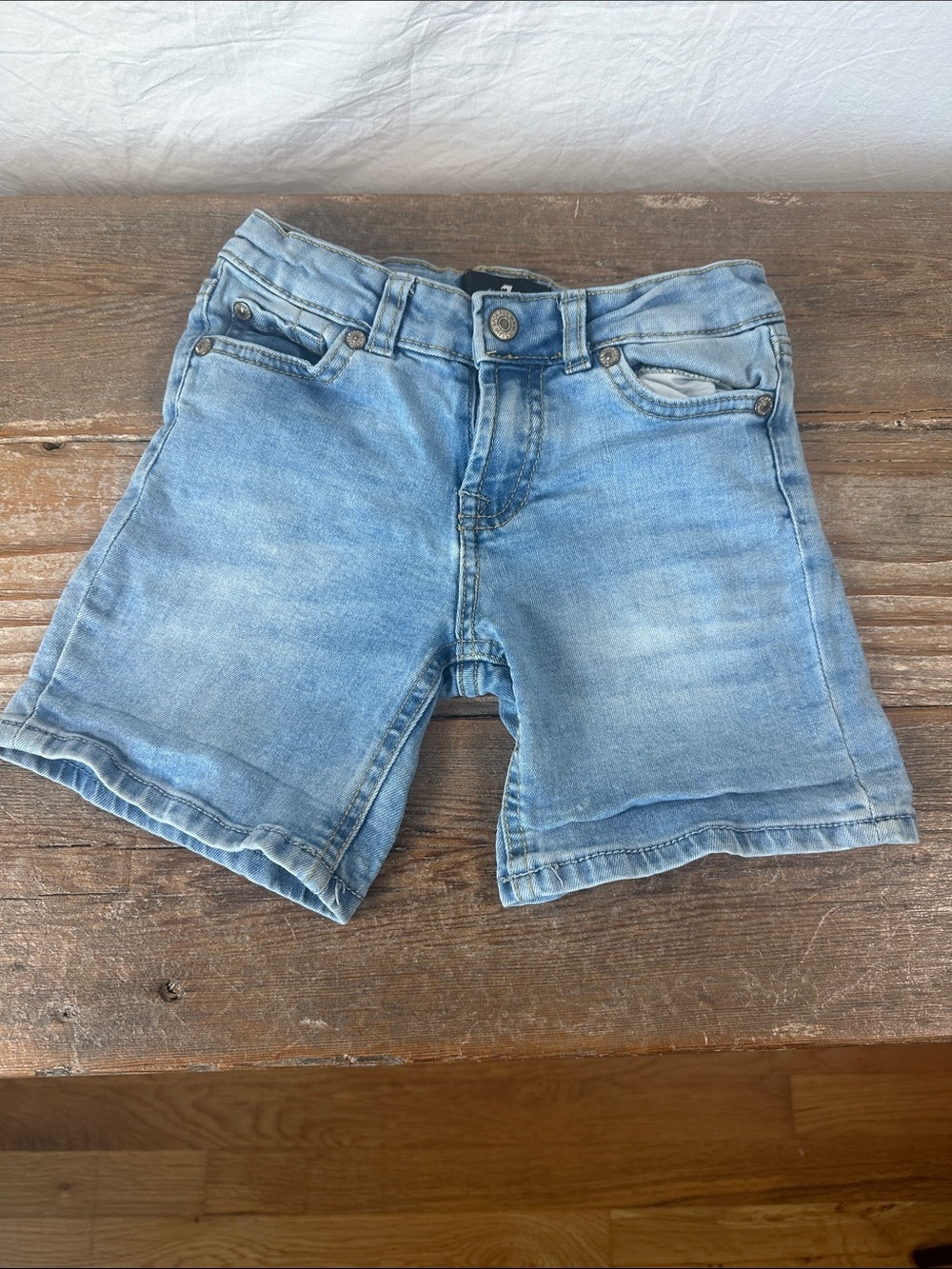 7 For All Mankind Light Blue Denim Kids Shorts